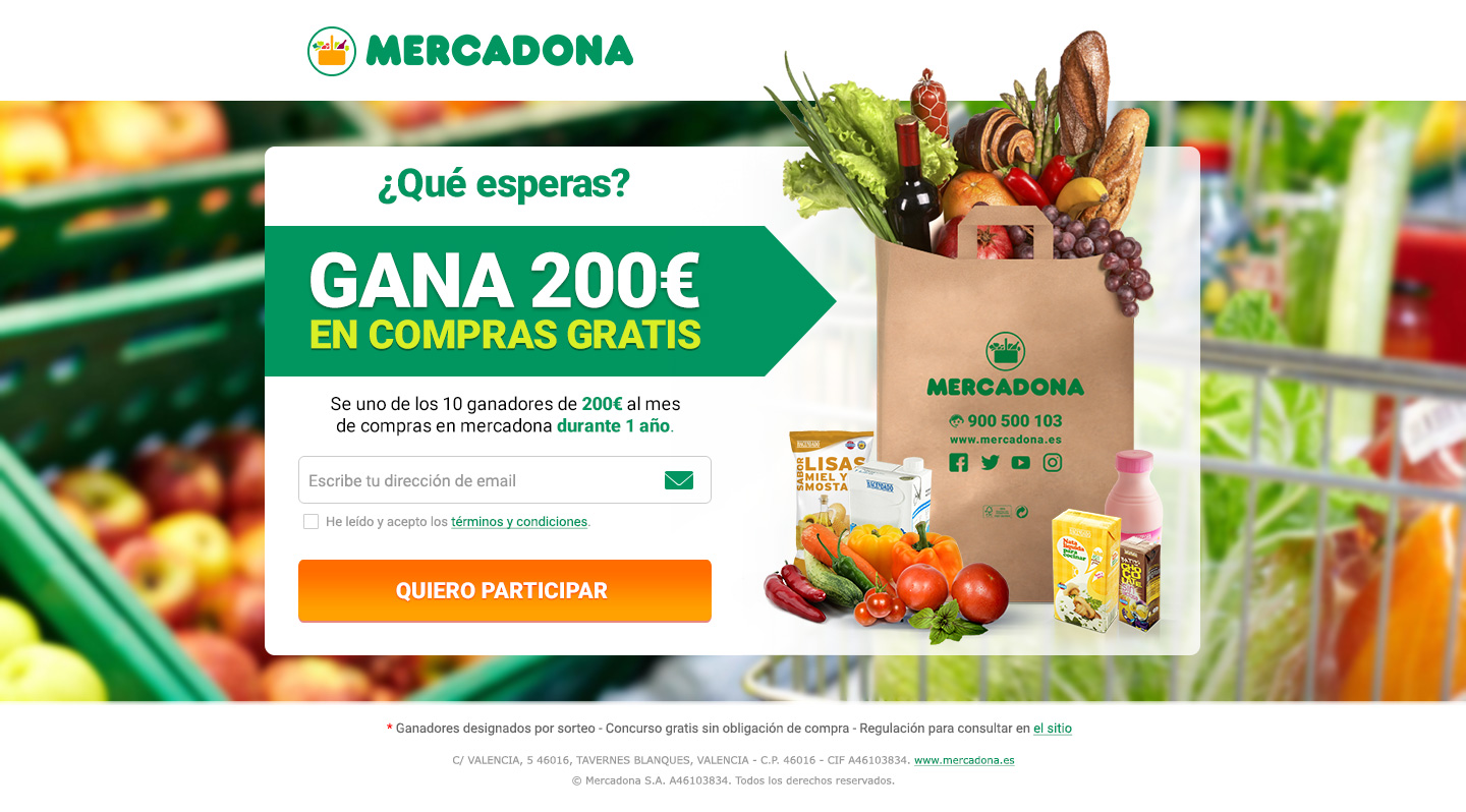 Mercadona Landing