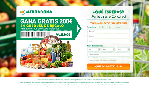 Mercadona Landing