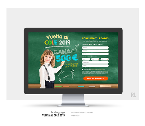 Vuelta al cole landing page